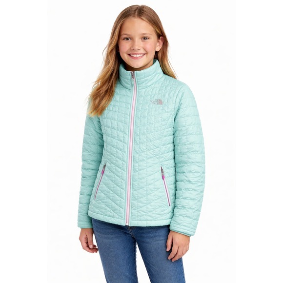 The North Face Other - THE NORTH FACE Girls Mint Green Quilted Jacket Size M 10/12 Lightweight‎ Puffer